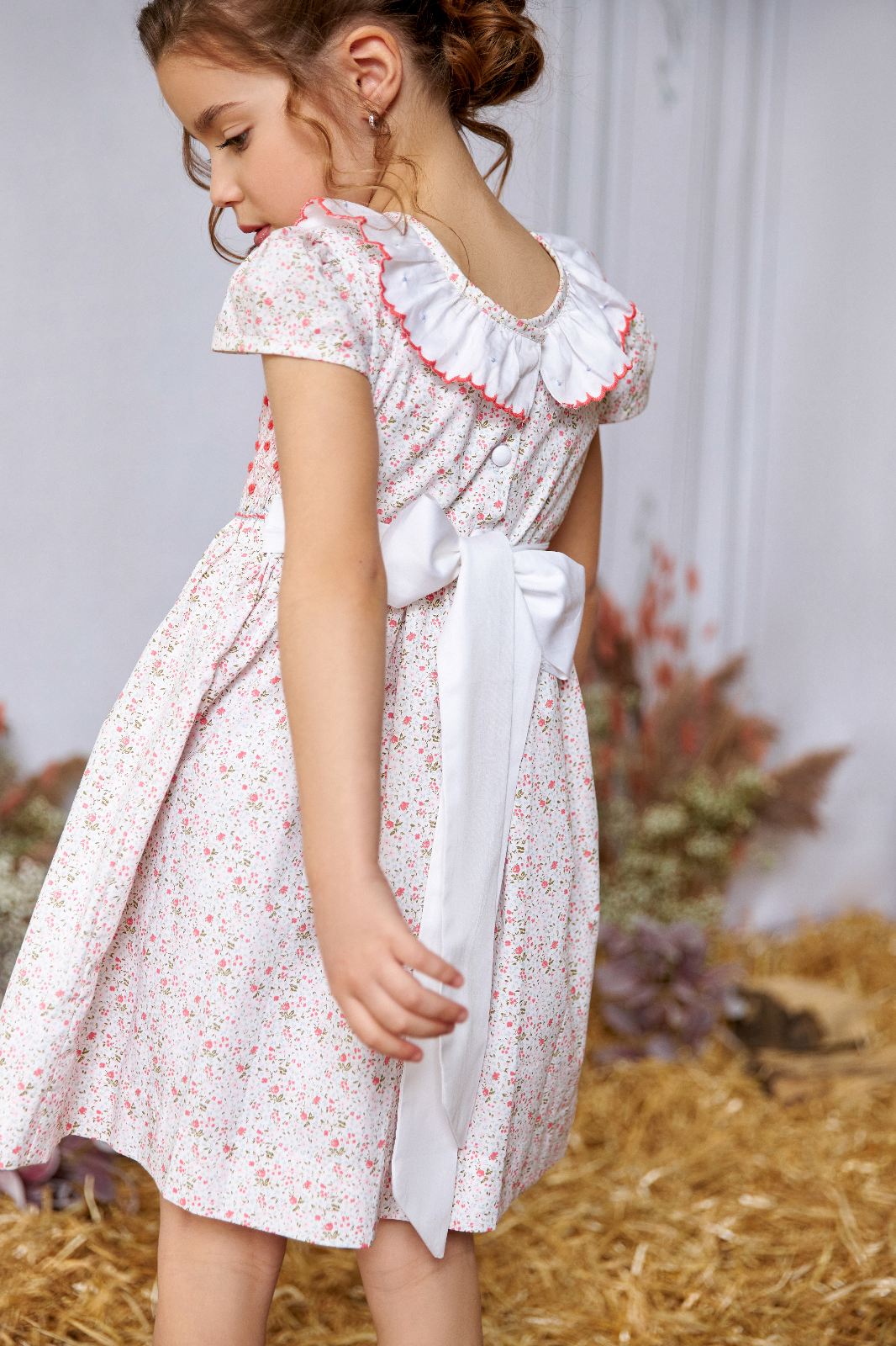 The hand smocked DALIA dress - Floral