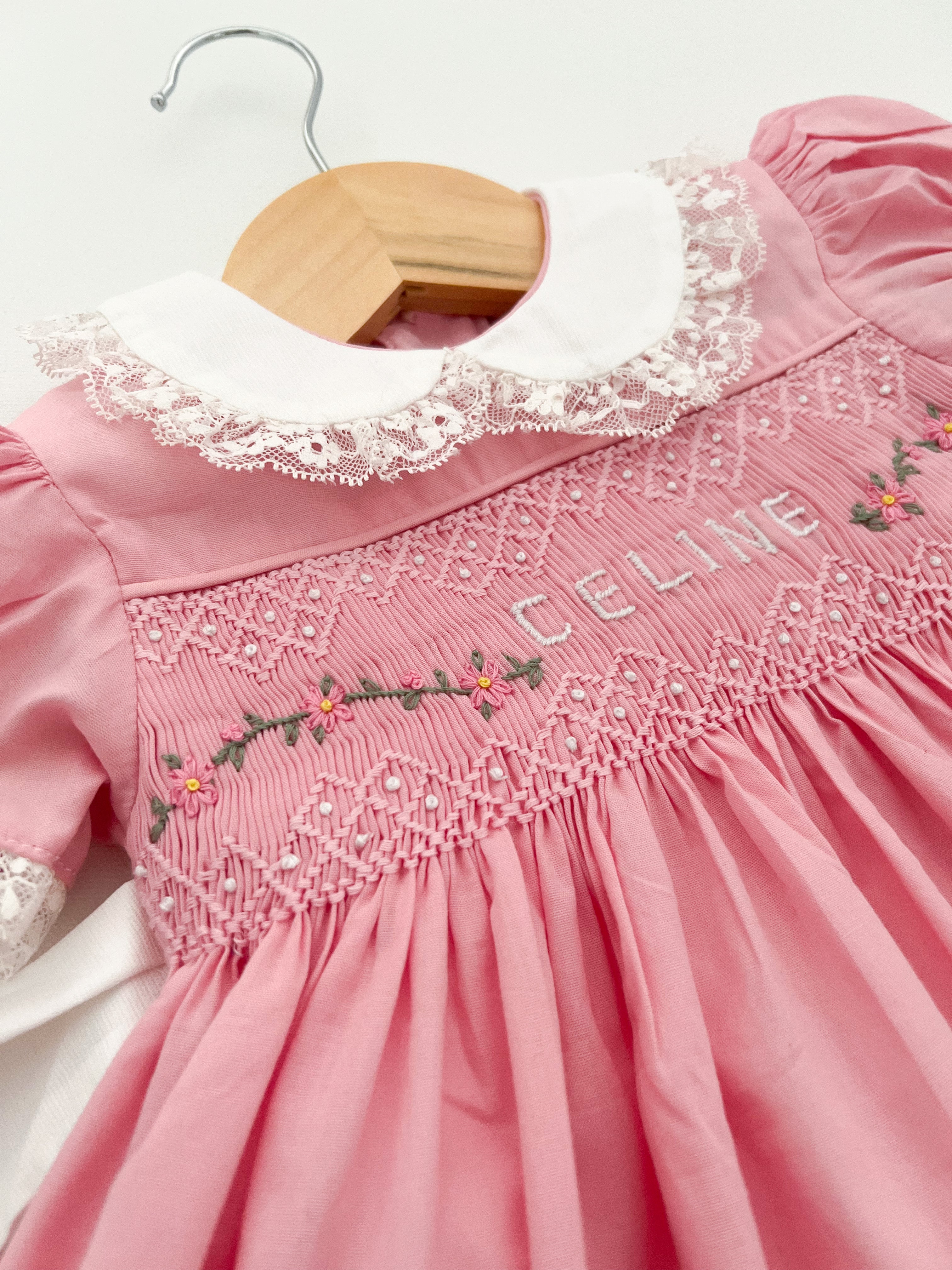 The customizable hand embroidered ELISABET dress. (MADE-TO-ORDER, 4-6 weeks)